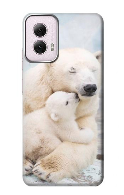 S3373 Polar Bear Hug Family Case Cover Custodia per Motorola Moto G Power 5G (2024)