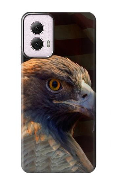 S3376 Eagle American Flag Case Cover Custodia per Motorola Moto G Power 5G (2024)
