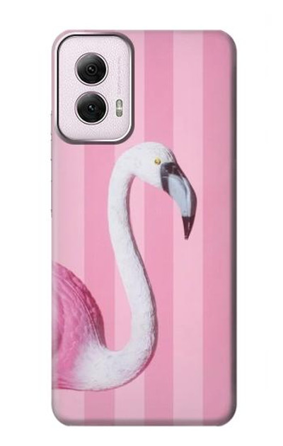 S3805 Flamingo Pink Pastel Case Cover Custodia per Motorola Moto G Power 5G (2024)