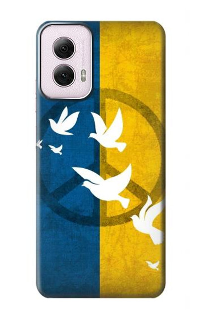 S3857 Peace Dove Ukraine Flag Case Cover Custodia per Motorola Moto G Power 5G (2024)