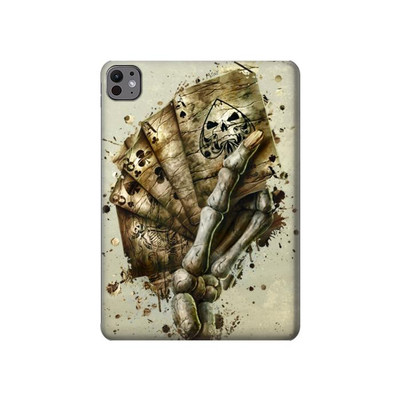 S0550 Skull Card Poker Case Cover Custodia per iPad Pro 11 (2024)