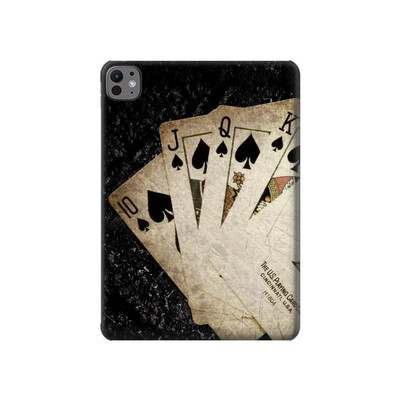 S3231 Vintage Royal Straight Flush Cards Case Cover Custodia per iPad Pro 11 (2024)