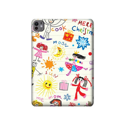 S3280 Kids Drawing Case Cover Custodia per iPad Pro 11 (2024)