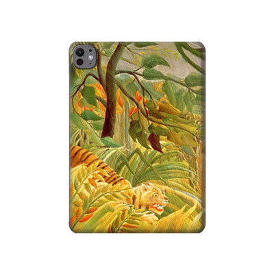 S3344 Henri Rousseau Tiger in a Tropical Storm Case Cover Custodia per iPad Pro 11 (2024)