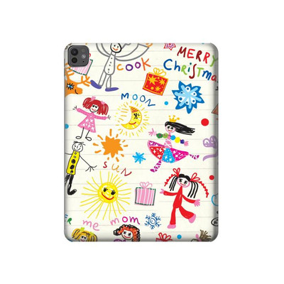 S3280 Kids Drawing Case Cover Custodia per iPad Pro 13 (2024)