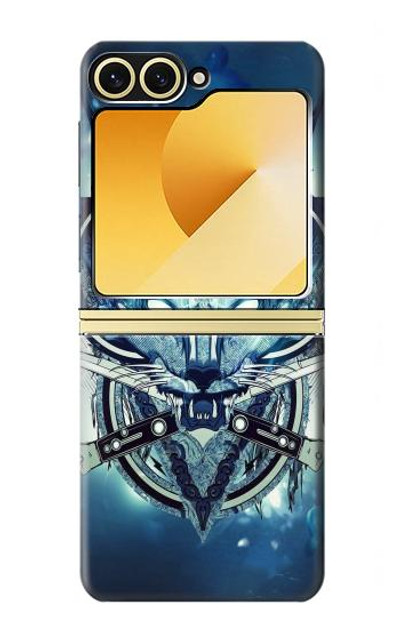 S1135 Wolf with knives Rock Case Cover Custodia per Samsung Galaxy Z Flip 6, Flip 7 FE S1135 Wolf with knives Rock Case Cover Custodia per Samsung Galaxy Z Flip 6, Flip 7 FE