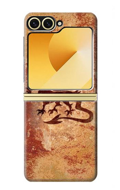 S2485 Dragon Metal Texture Graphic Printed Case Cover Custodia per Samsung Galaxy Z Flip 6, Flip 7 FE