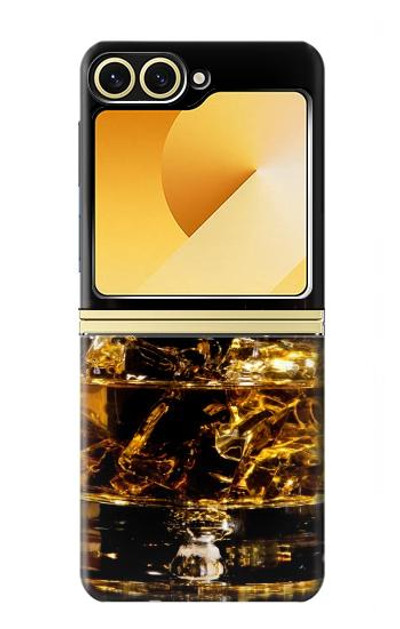 S2742 Ice Whiskey Whisky Glass Case Cover Custodia per Samsung Galaxy Z Flip 6, Flip 7 FE
