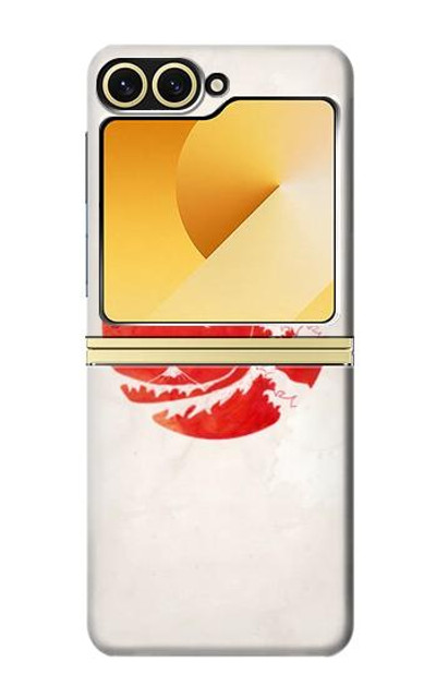 S3237 Waves Japan Flag Case Cover Custodia per Samsung Galaxy Z Flip 6, Flip 7 FE