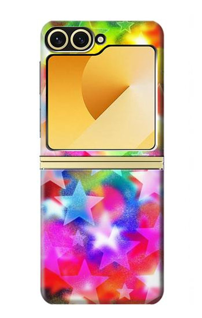 S3292 Colourful Disco Star Case Cover Custodia per Samsung Galaxy Z Flip 6, Flip 7 FE S3292 Colourful Disco Star Case Cover Custodia per Samsung Galaxy Z Flip 6, Flip 7 FE