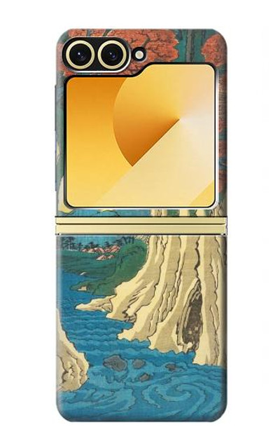 S3348 Utagawa Hiroshige The Monkey Bridge Case Cover Custodia per Samsung Galaxy Z Flip 6, Flip 7 FE