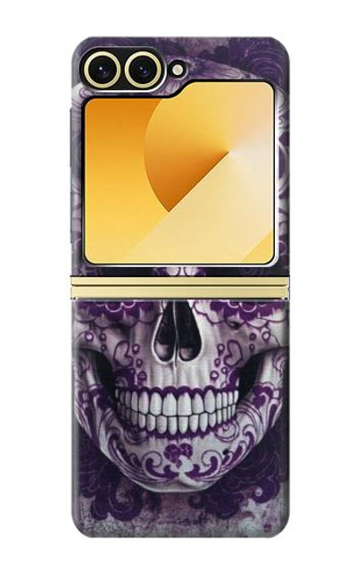 S3582 Purple Sugar Skull Case Cover Custodia per Samsung Galaxy Z Flip 6, Flip 7 FE S3582 Purple Sugar Skull Case Cover Custodia per Samsung Galaxy Z Flip 6, Flip 7 FE