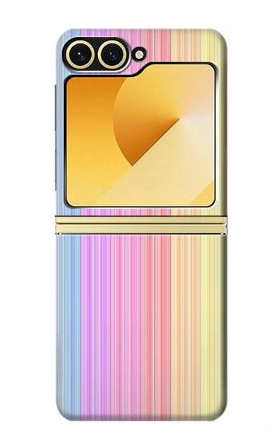 S3849 Colorful Vertical Colors Case Cover Custodia per Samsung Galaxy Z Flip 6, Flip 7 FE S3849 Colorful Vertical Colors Case Cover Custodia per Samsung Galaxy Z Flip 6, Flip 7 FE
