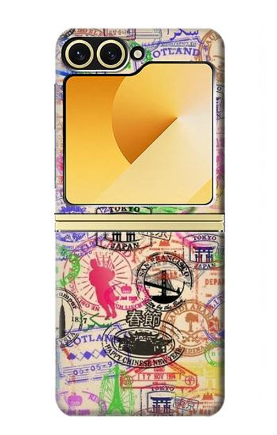 S3904 Travel Stamps Case Cover Custodia per Samsung Galaxy Z Flip 6