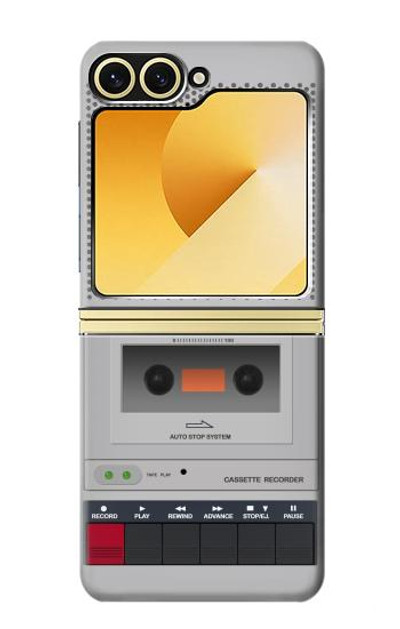 S3953 Vintage Cassette Player Graphic Case Cover Custodia per Samsung Galaxy Z Flip 6, Flip 7 FE S3953 Vintage Cassette Player Graphic Case Cover Custodia per Samsung Galaxy Z Flip 6, Flip 7 FE