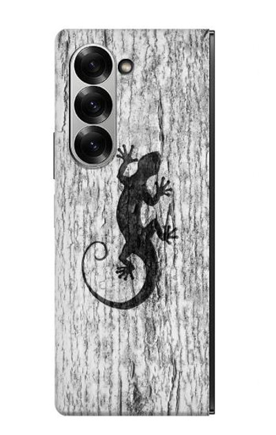 S2446 Gecko Wood Graphic Printed Case Cover Custodia per Samsung Galaxy Z Fold 6 S2446 Gecko Wood Graphic Printed Case Cover Custodia per Samsung Galaxy Z Fold 6