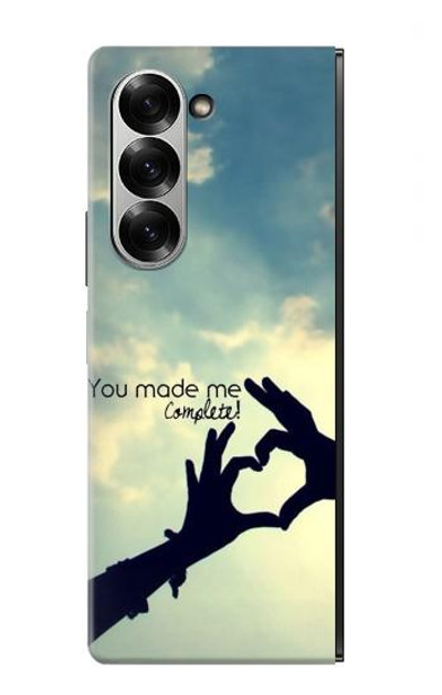 S2640 You Made Me Complete Love Case Cover Custodia per Samsung Galaxy Z Fold 6