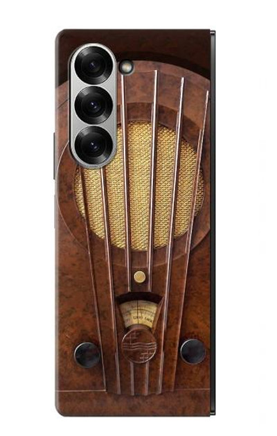 S2655 Vintage Bakelite Deco Radio Case Cover Custodia per Samsung Galaxy Z Fold 6 S2655 Vintage Bakelite Deco Radio Case Cover Custodia per Samsung Galaxy Z Fold 6