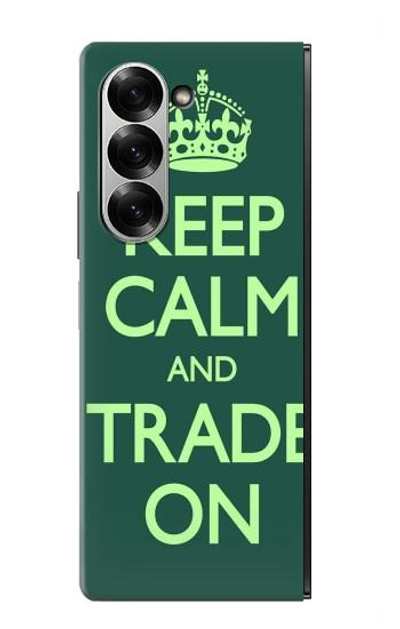 S3862 Keep Calm and Trade On Case Cover Custodia per Samsung Galaxy Z Fold 6