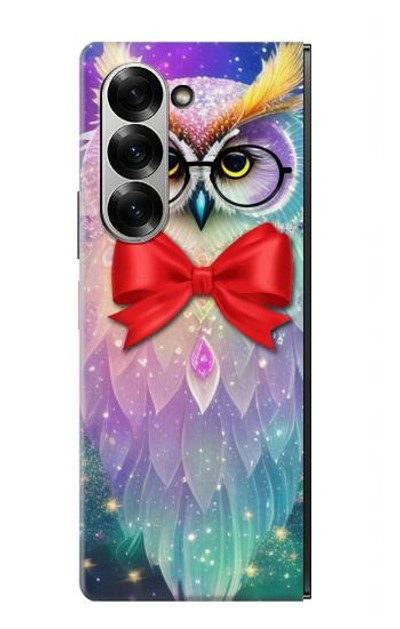 S3934 Fantasy Nerd Owl Case Cover Custodia per Samsung Galaxy Z Fold 6