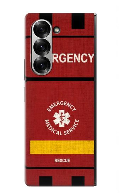 S3957 Emergency Medical Service Case Cover Custodia per Samsung Galaxy Z Fold 6