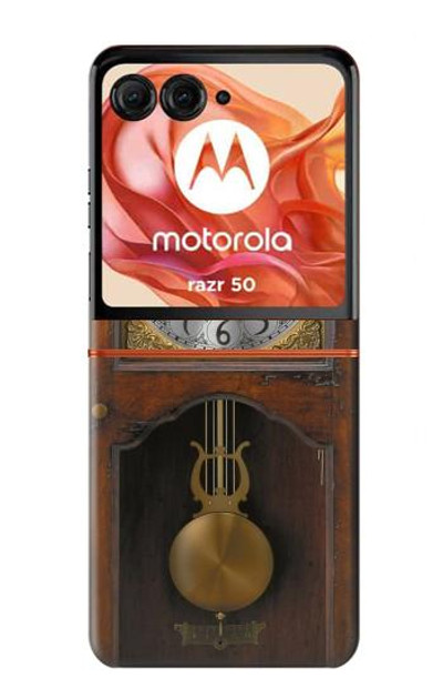 S3173 Grandfather Clock Antique Wall Clock Case Cover Custodia per Motorola Razr 50