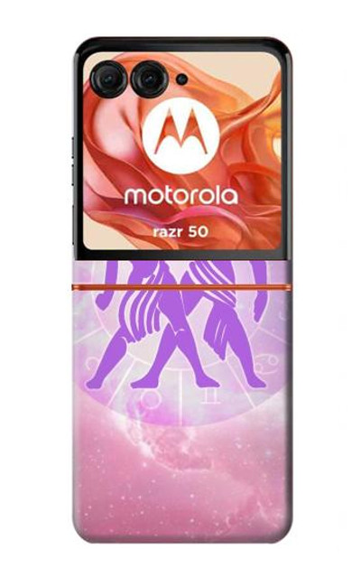 S3259 Zodiac Gemini Case Cover Custodia per Motorola Razr 50