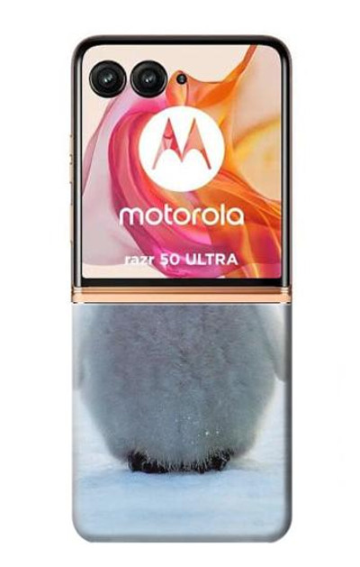 S1075 Penguin Ice Case Cover Custodia per Motorola Razr 50 Ultra