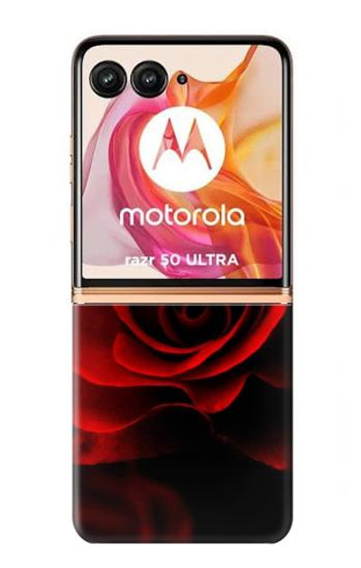 S2898 Red Rose Case Cover Custodia per Motorola Razr 50 Ultra