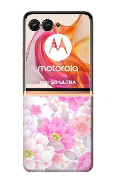 S3036 Pink Sweet Flower Flora Case Cover Custodia per Motorola Razr 50 Ultra