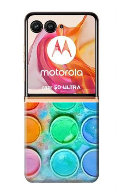 S3235 Watercolor Mixing Case Cover Custodia per Motorola Razr 50 Ultra