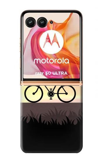 S3252 Bicycle Sunset Case Cover Custodia per Motorola Razr 50 Ultra