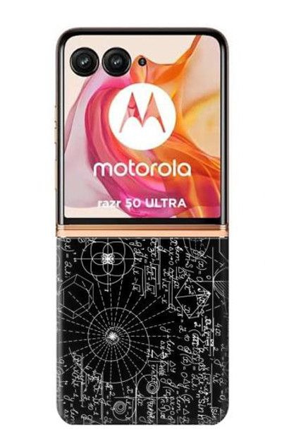 S3808 Mathematics Blackboard Case Cover Custodia per Motorola Razr 50 Ultra