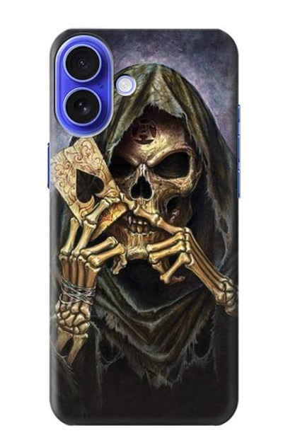 S3594 Grim Reaper Wins Poker Case Cover Custodia per iPhone 16