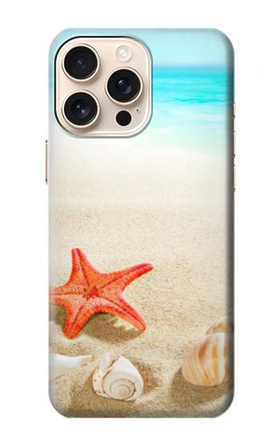 S3212 Sea Shells Starfish Beach Case Cover Custodia per iPhone 16 pro