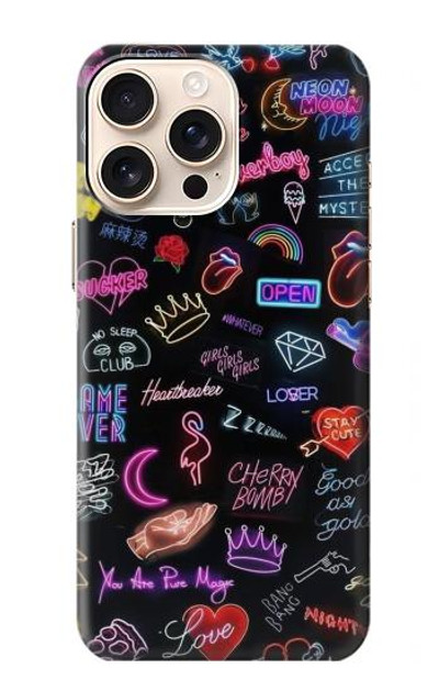 S3433 Vintage Neon Graphic Case Cover Custodia per iPhone 16 pro