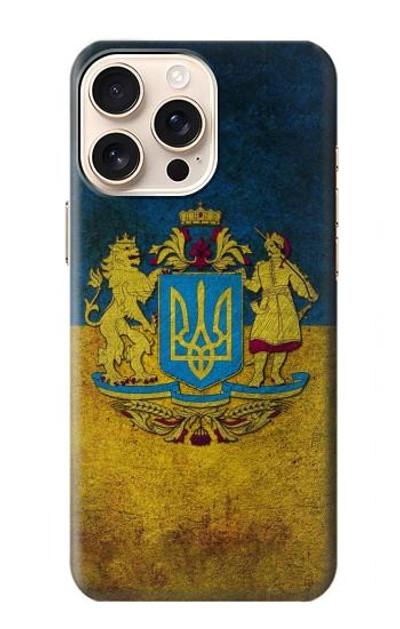 S3858 Ukraine Vintage Flag Case Cover Custodia per iPhone 16 pro