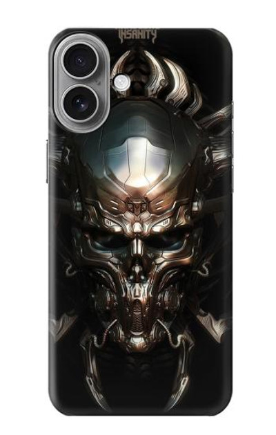 S1027 Hardcore Metal Skull Case Cover Custodia per iPhone 16 plus