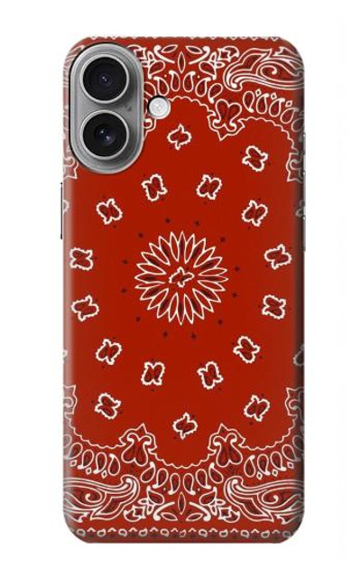 S3355 Bandana Red Pattern Case Cover Custodia per iPhone 16 plus