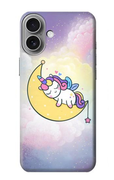 S3485 Cute Unicorn Sleep Case Cover Custodia per iPhone 16 plus