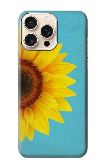 S3039 Vintage Sunflower Blue Case Cover Custodia per iPhone 16 pro max