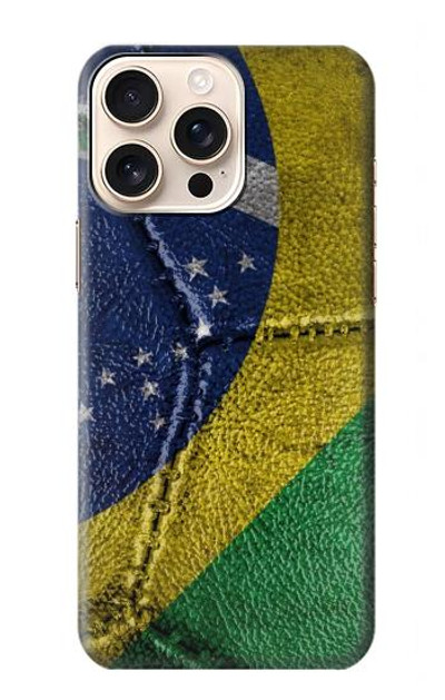 S3297 Brazil Flag Vintage Football Graphic Case Cover Custodia per iPhone 16 pro max
