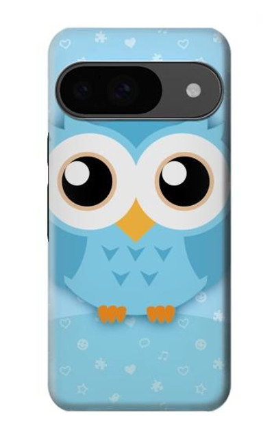 S3029 Cute Blue Owl Case Cover Custodia per Google Pixel 9
