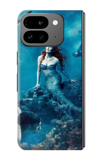 S0899 Mermaid Case Cover Custodia per Google Pixel 9 Pro Fold