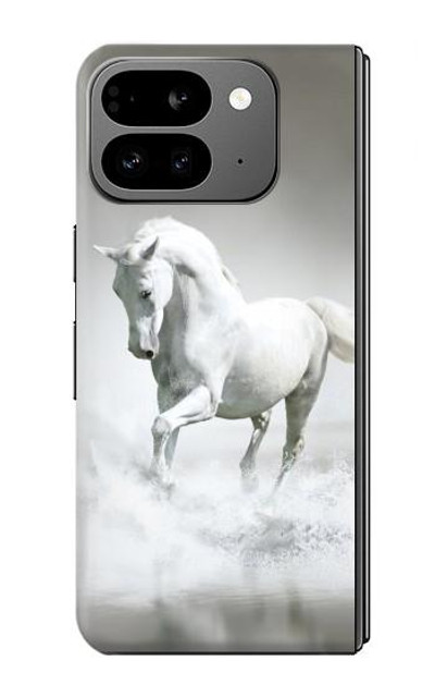 S0932 White Horse Case Cover Custodia per Google Pixel 9 Pro Fold