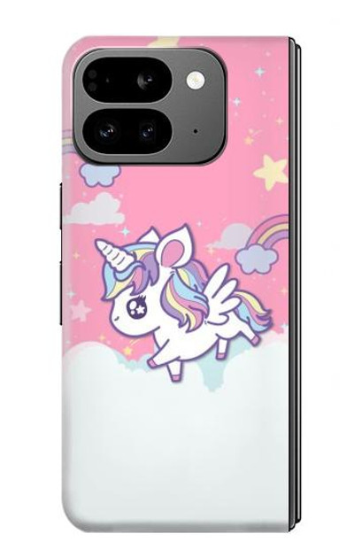 S3518 Unicorn Cartoon Case Cover Custodia per Google Pixel 9 Pro Fold