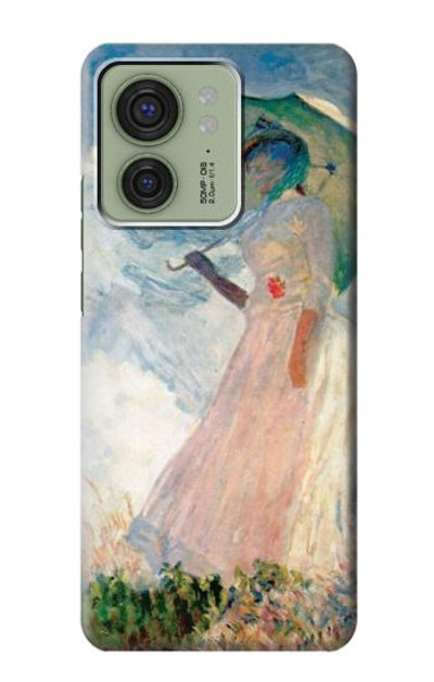 S0998 Claude Monet Woman with a Parasol Case Cover Custodia per Motorola Edge (2023), Edge 40 S0998 Claude Monet Woman with a Parasol Case Cover Custodia per Motorola Edge (2023), Edge 40