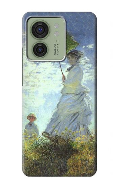 S2415 Claude Monet Woman with a Parasol Case Cover Custodia per Motorola Edge (2023), Edge 40 S2415 Claude Monet Woman with a Parasol Case Cover Custodia per Motorola Edge (2023), Edge 40