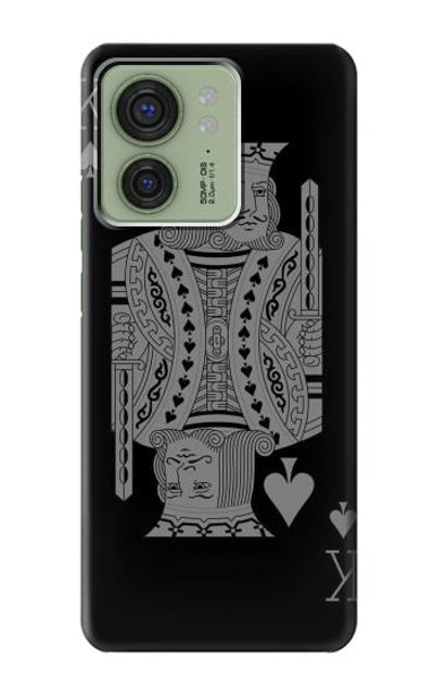 S3520 Black King Spade Case Cover Custodia per Motorola Edge (2023), Edge 40