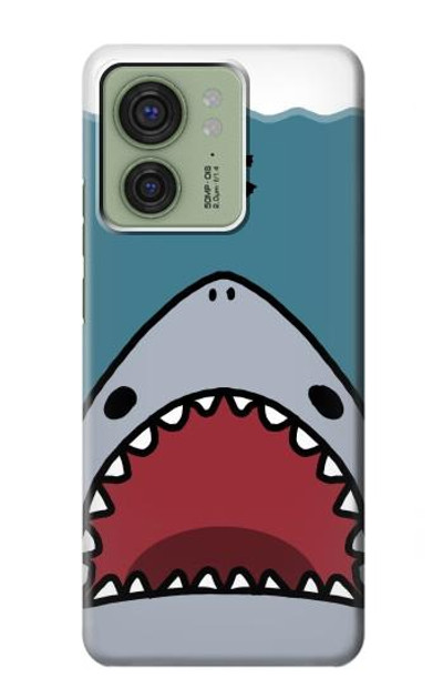 S3825 Cartoon Shark Sea Diving Case Cover Custodia per Motorola Edge (2023), Edge 40